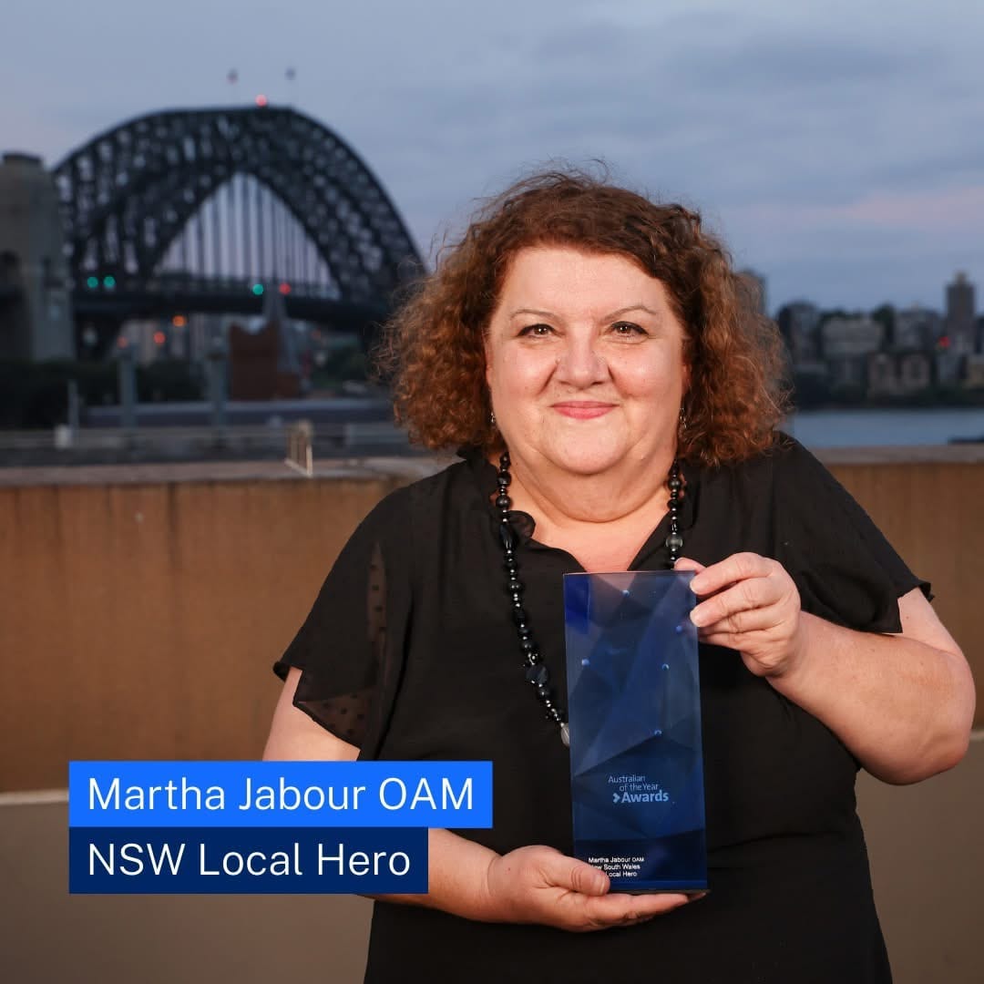 Martha Jabour OAM Named 2025 NSW Local Hero